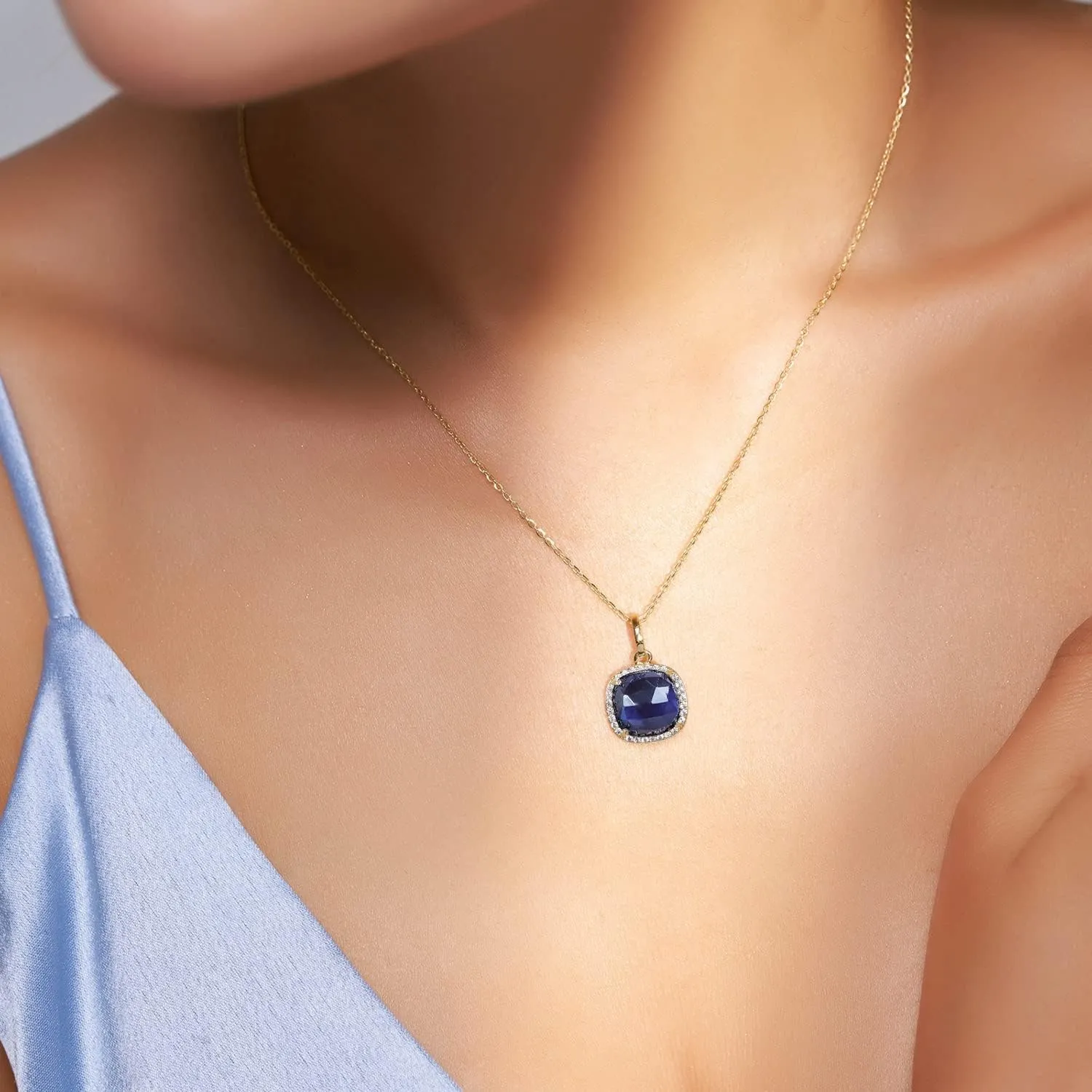 Jupiter Pendant Necklace for Women - Square Pendant Necklace Women, Necklace Jewelry for Valentine's Day, Mother's Day, Birthday Jewelry