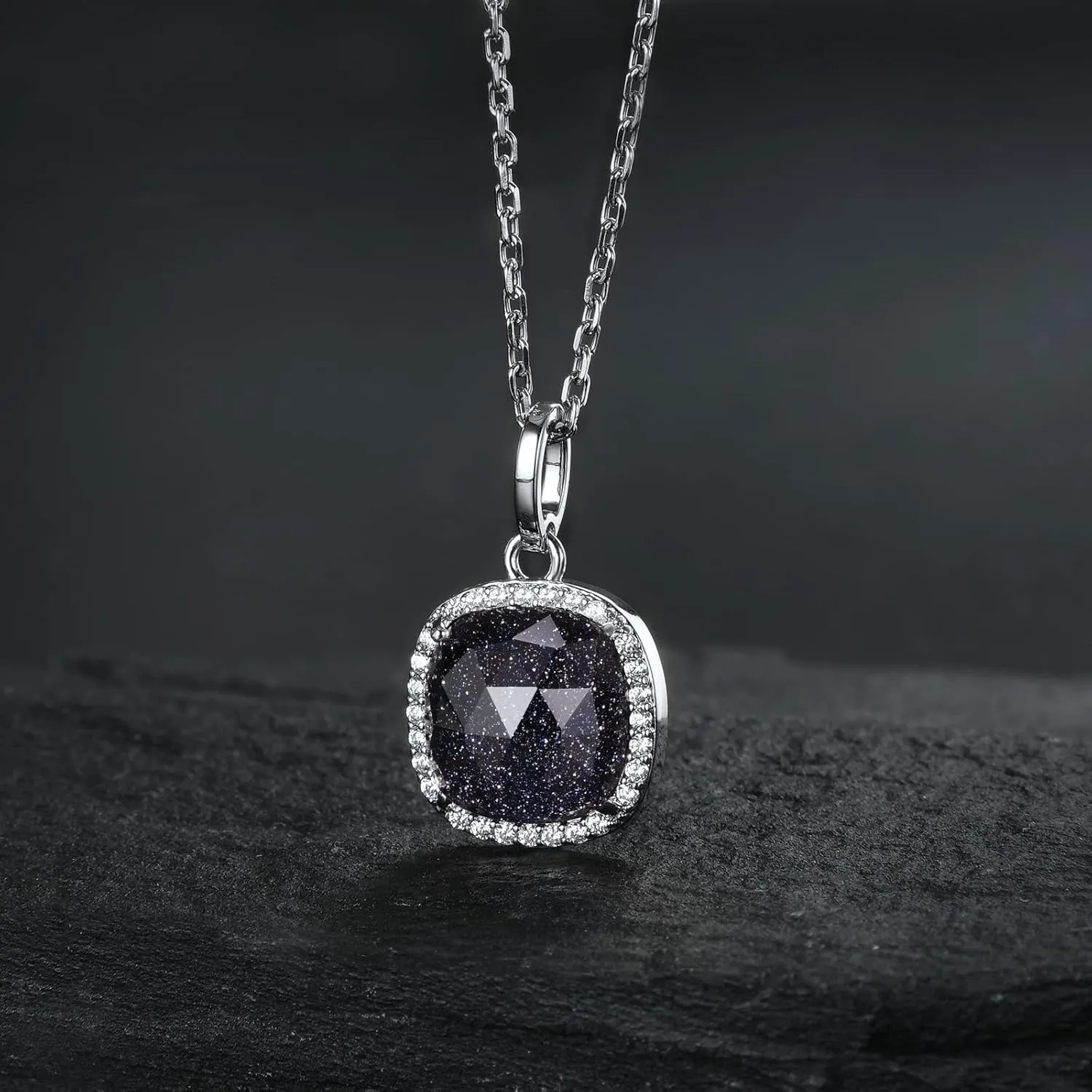 Jupiter Pendant Necklace for Women - Square Pendant Necklace Women, Necklace Jewelry for Valentine's Day, Mother's Day, Birthday Jewelry