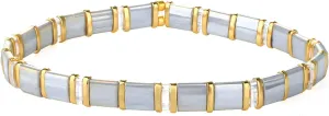 KELITCH Tila Color Handmade Stretch Bracelet Handmade Elastic Bracelet Women Summer Jewelry