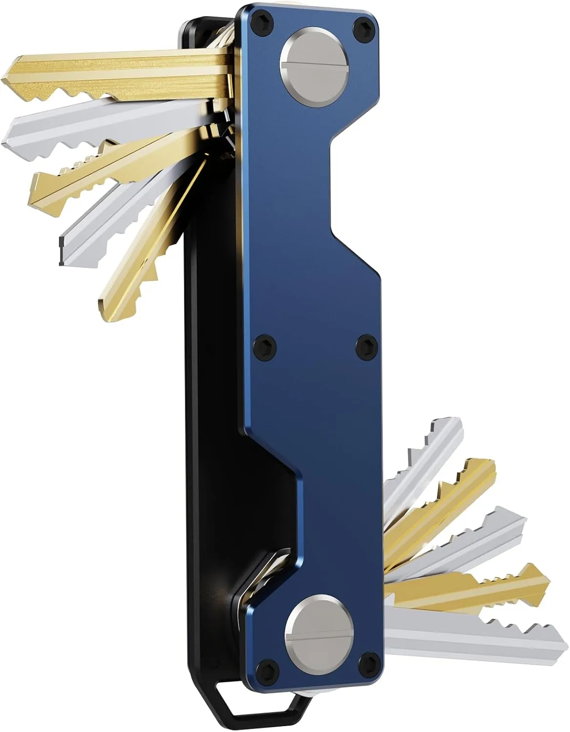 Key Holder for Keychain Key Ring - Minimalist Pocket-Sized EDC Keychain, Loop Piece for Car Fobs, Expandable up to 8-10 Keys