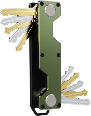Key Holder for Keychain Key Ring - Minimalist Pocket-Sized EDC Keychain, Loop Piece for Car Fobs, Expandable up to 8-10 Keys