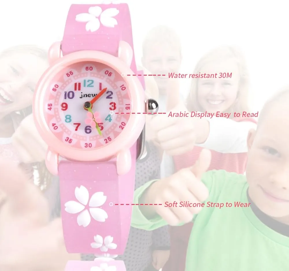 Kids Gift 3D Cartoon Waterproof Toddler Watch for Girls, Gifts for Girls Age 3-8