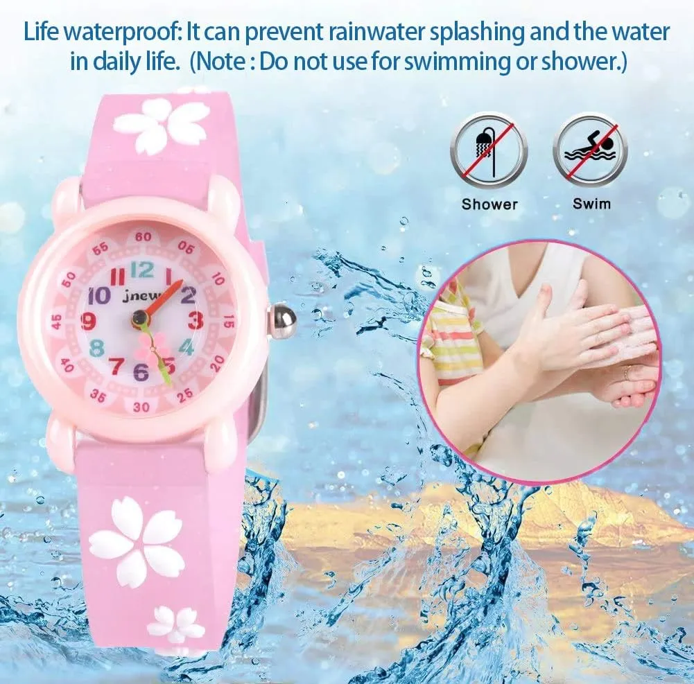 Kids Gift 3D Cartoon Waterproof Toddler Watch for Girls, Gifts for Girls Age 3-8