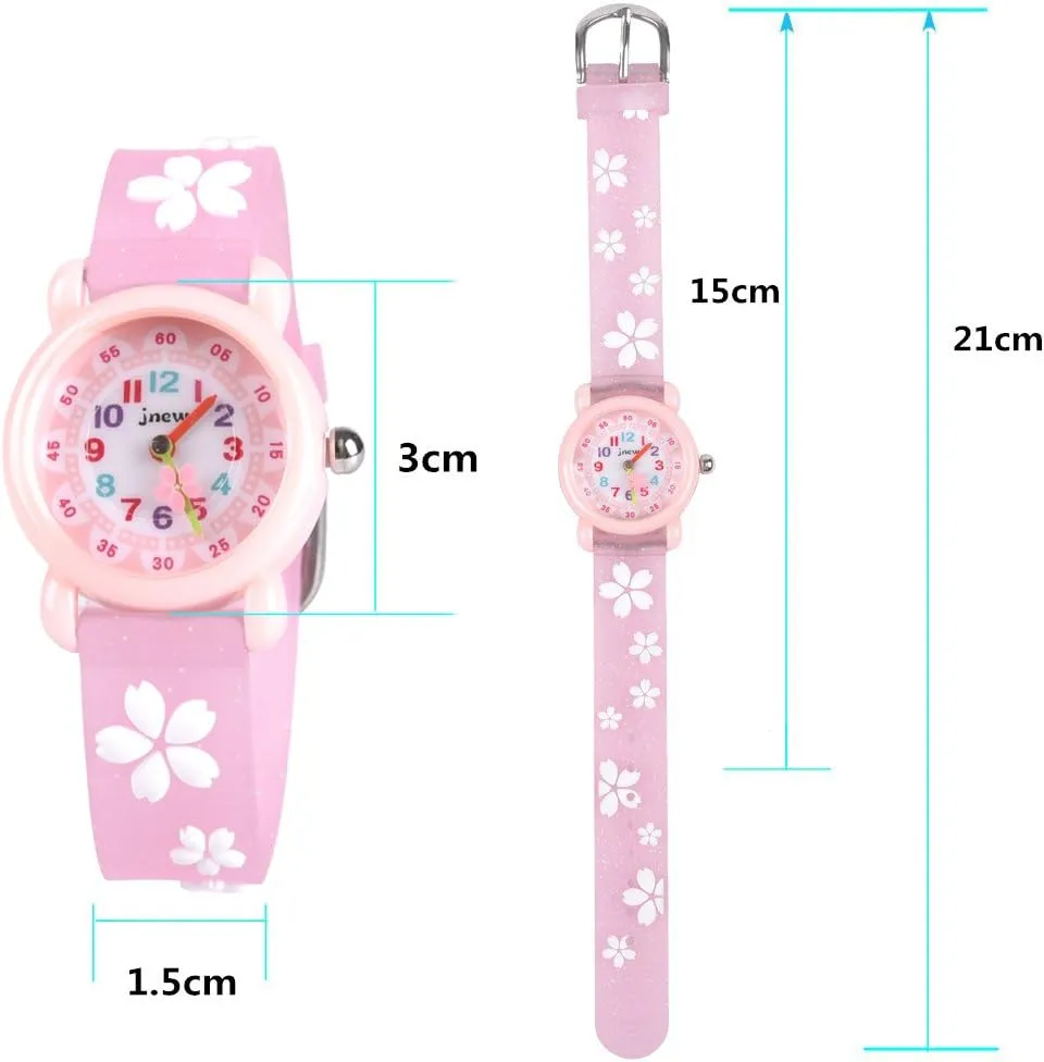 Kids Gift 3D Cartoon Waterproof Toddler Watch for Girls, Gifts for Girls Age 3-8