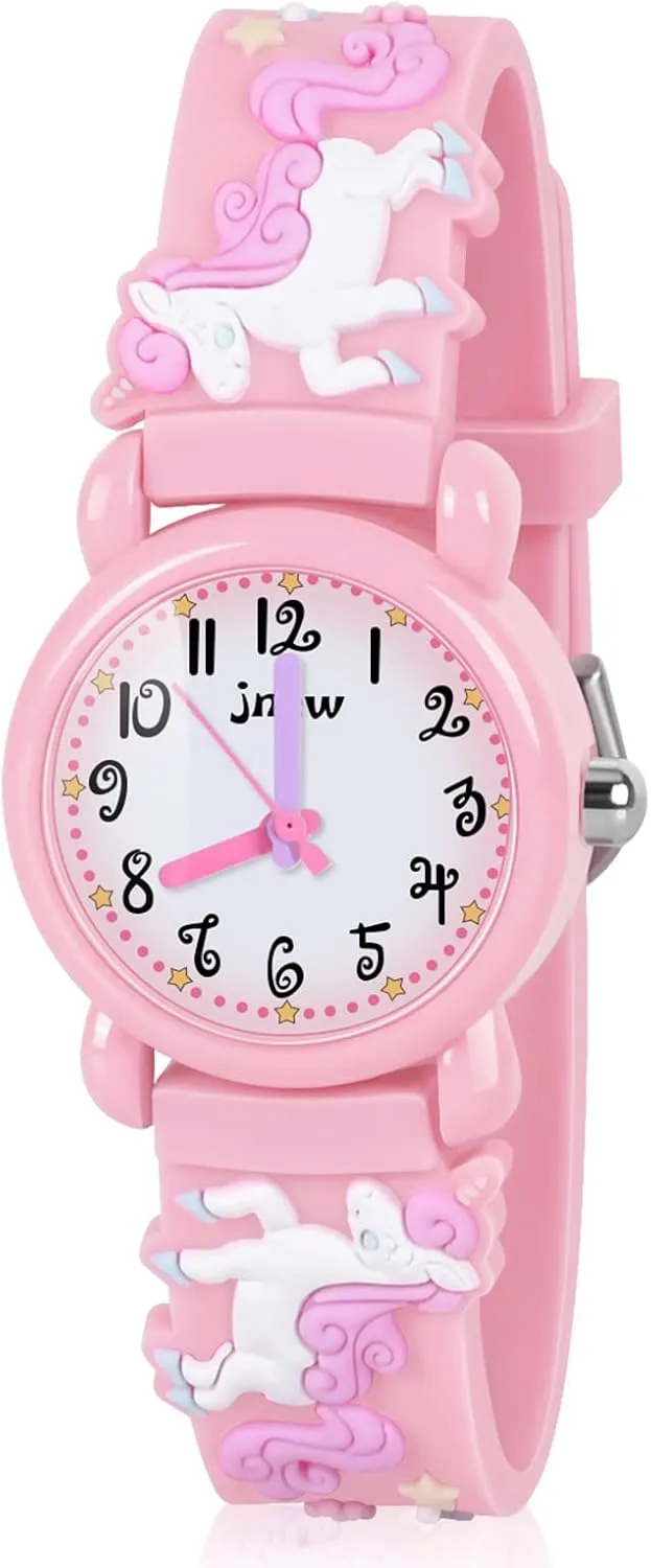 Kids Watch Ages 3-8, 3D Lovely Cartoon Watch for Girls - Best Gifts