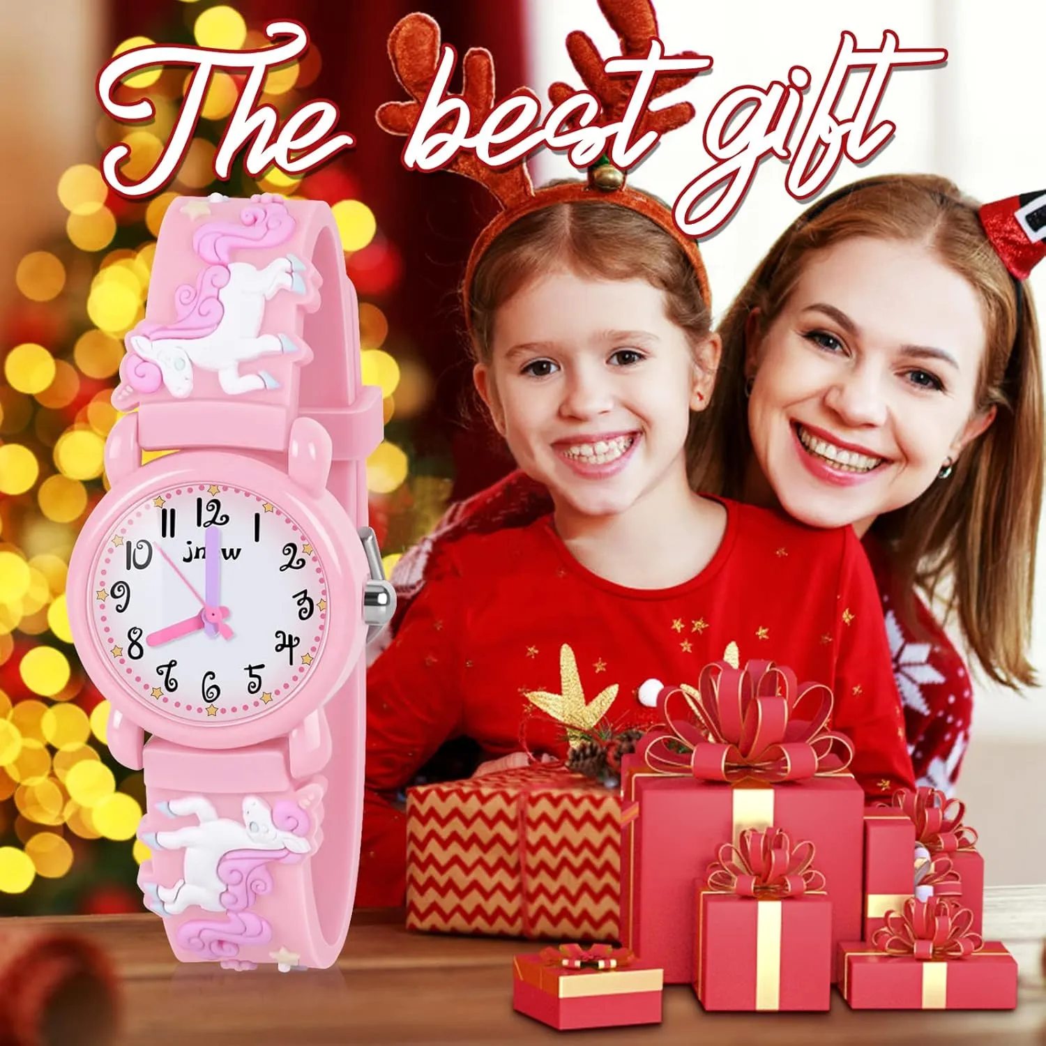 Kids Watch Ages 3-8, 3D Lovely Cartoon Watch for Girls - Best Gifts