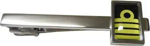 Kiola Designs Nautical Captain Rank Square Tie Clips