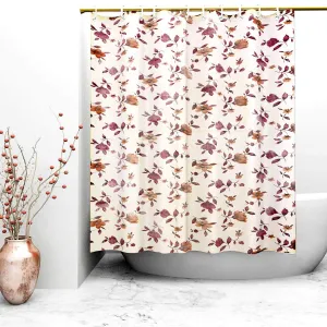 Kuber Industries Shower Curtain & Bathmat Set | Non-Slip Bath mats for Bathroom | Easy-Slide Curtains | Polyester Curtain or Bathmat for Bath Décor | YX0151-3T | 18 Pcs Set | Multicolor