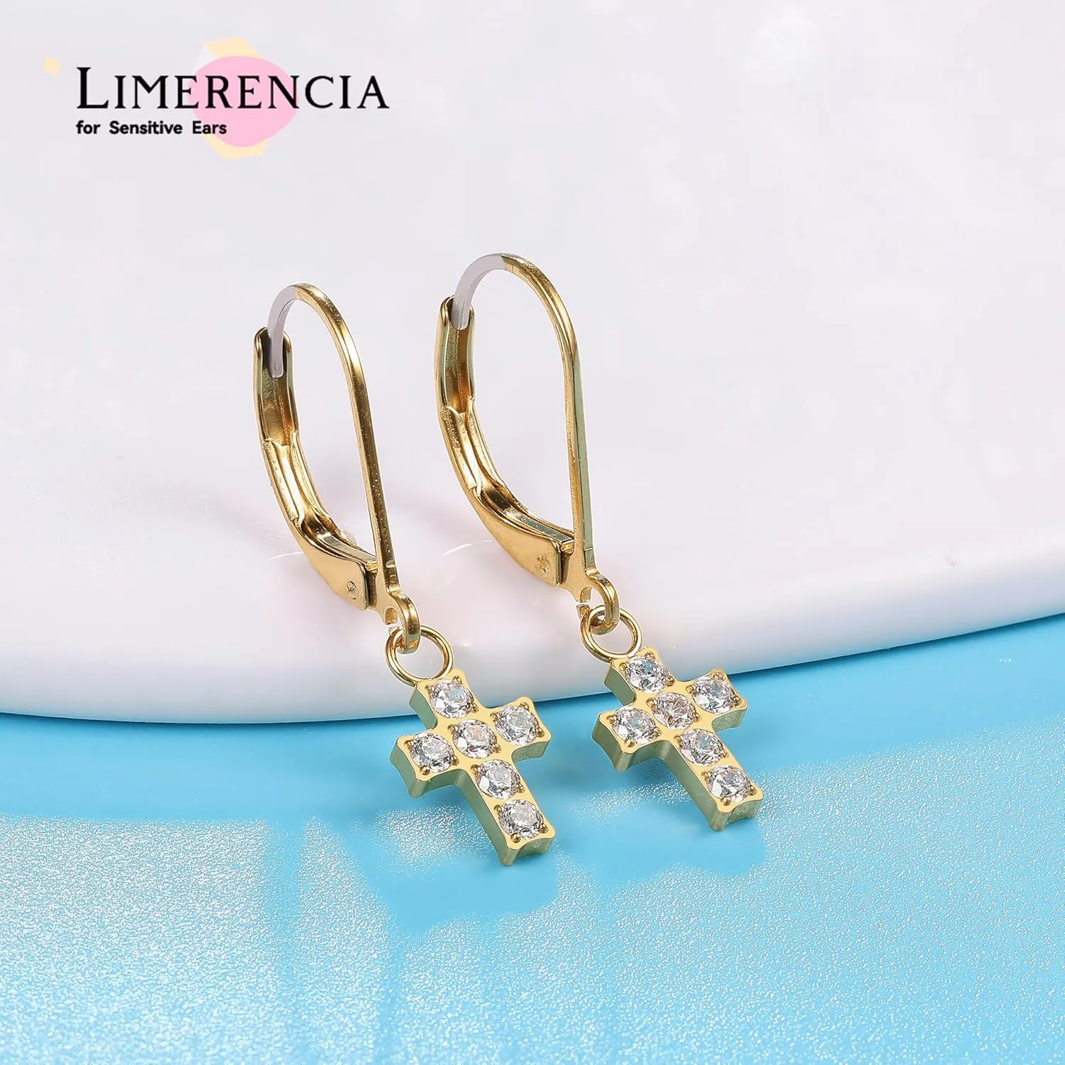Limerencia G23 Titanium Leverback Earrings Dangle Drop Earrings for Woman Fashion F136 Titanium Earrings Hypoallergenic Jewelry Gift