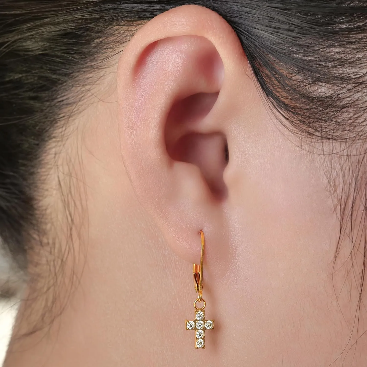 Limerencia G23 Titanium Leverback Earrings Dangle Drop Earrings for Woman Fashion F136 Titanium Earrings Hypoallergenic Jewelry Gift