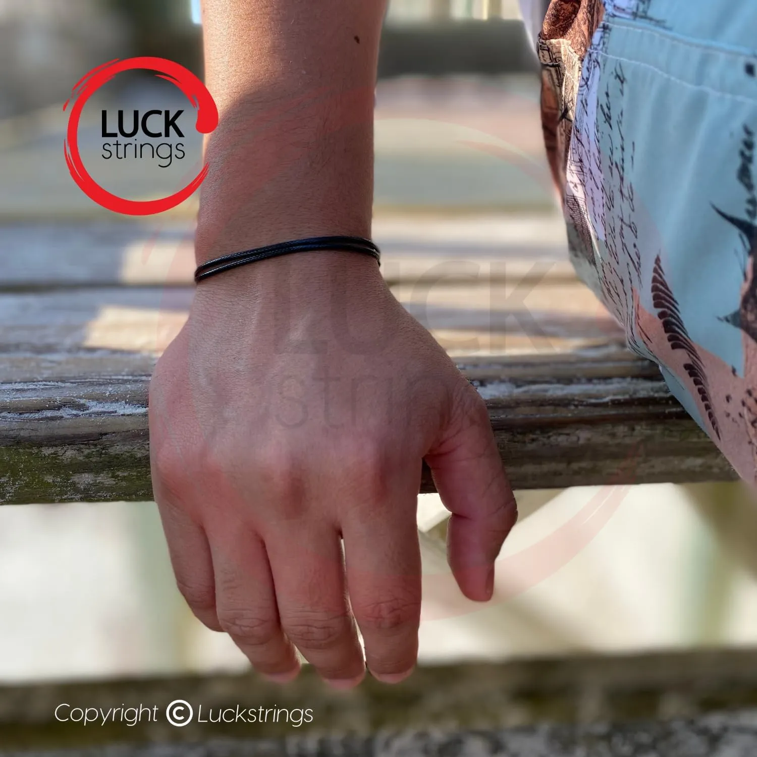 Luck Strings Adjustable Wax Nylon Cord Bracelet  Durable Waterproof Nautical Rope Jewelry for Men & Women | Handmade Minimalist Sailors Knot Bracelet