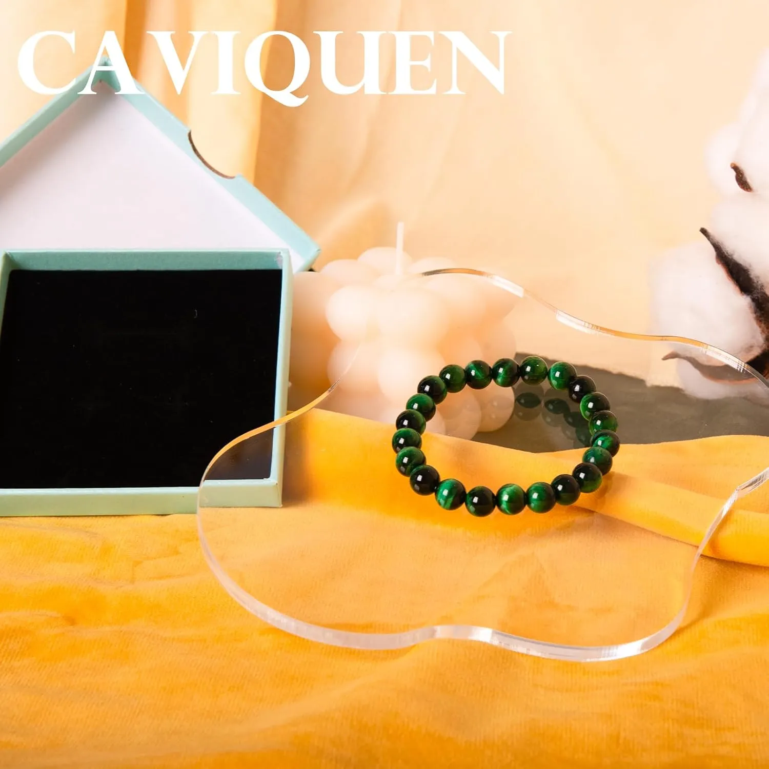 Natural Gemstone Bracelet,8mm/6mm Round Beads Stretch Bracelet 6.5" Unisex Jewelry Birthday Gifts for Girl Women