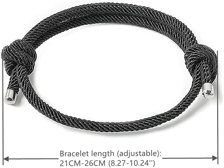 Nautical Woven Friendship Rope Boho Bracelet Handmade Braided Wrap String Steel Charm Adjustable