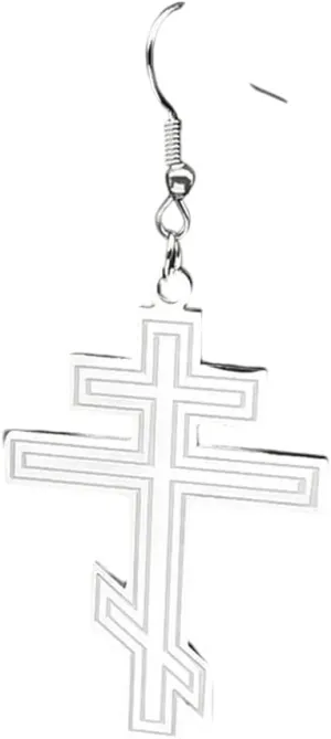 New for Trendy 2025 Hip Hop Stainless Steel Orthodox Hoop Earrings for Women Faith Christ Amulet Dangle Earring Classic Religious Jewelry Gifts Fashion Accessories Creative Gift