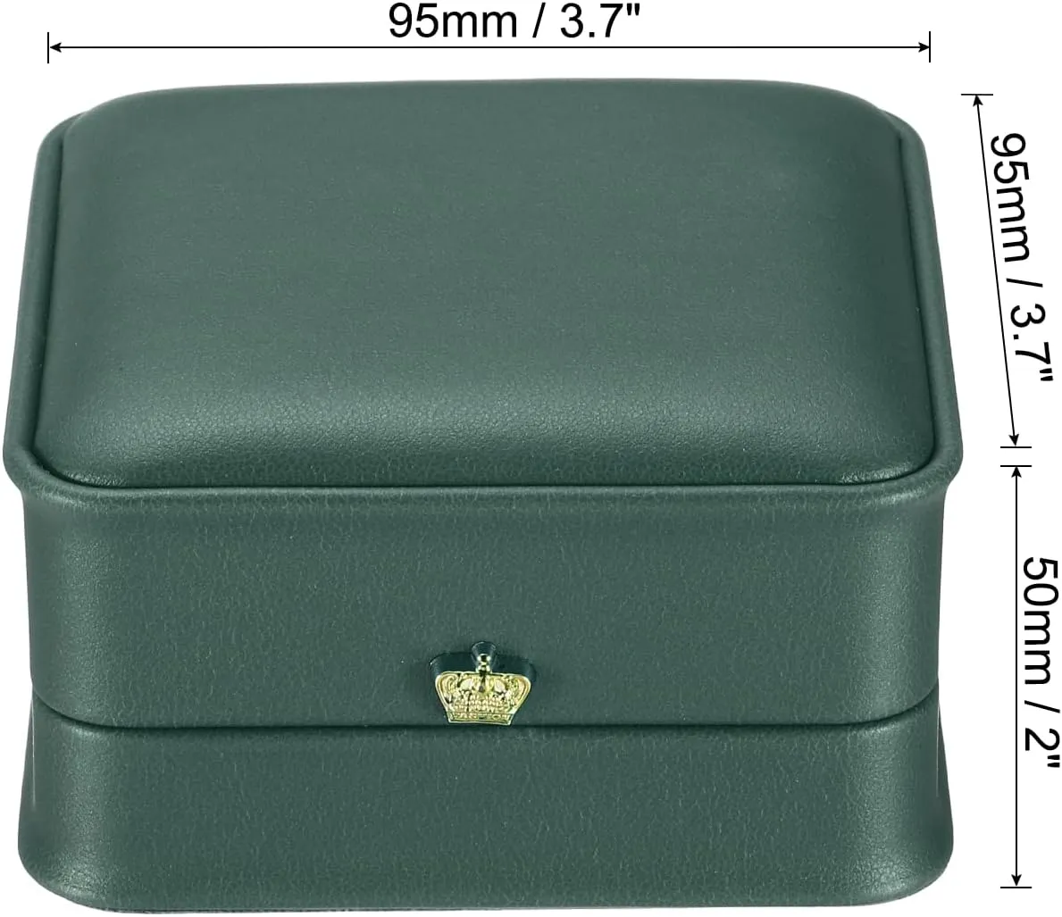 PATIKIL Velvet Bracelet Box, 2 Pack Vintage Jewelry Holder for Wedding Engagement Proposal Ceremony Anniversary Style 3, Green