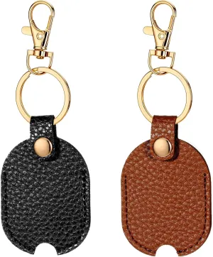 PCS Car Key Cover, Leather Car Key Sleeve for Broken Key, Broken Car Key Loop Replacement, Car Key Holder, PU Leather Key Fod Protector Keychain for Men and Women