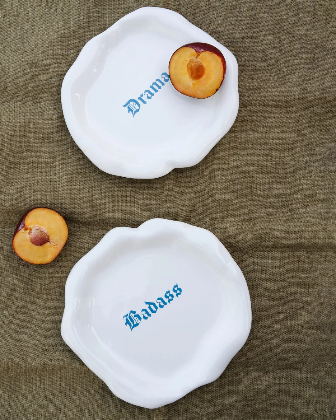 "Drama" Explicit Bread Plate