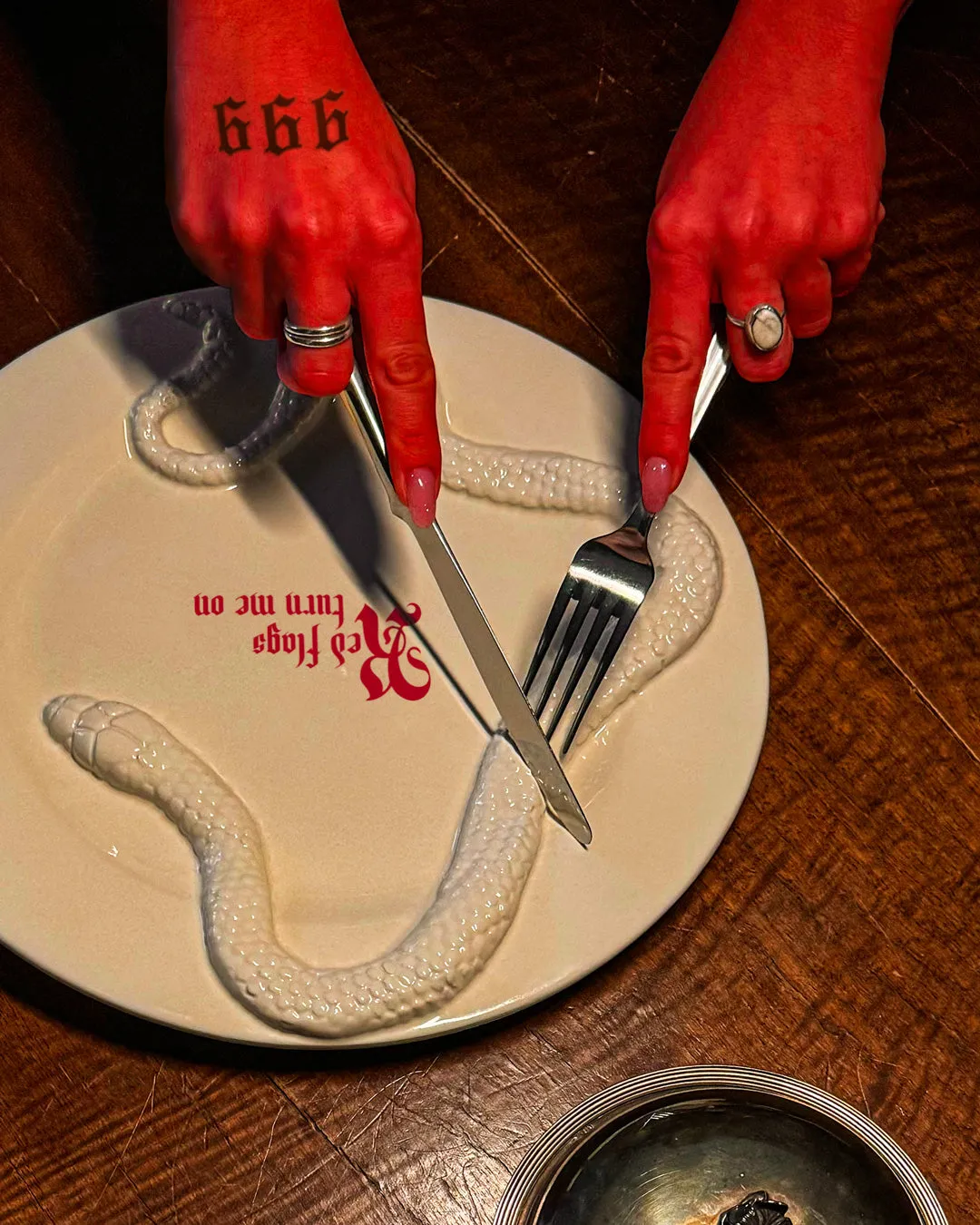 "Red flags turn me on" Forbidden Dinner Plate