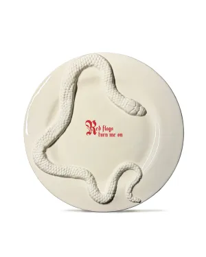 "Red flags turn me on" Forbidden Dinner Plate