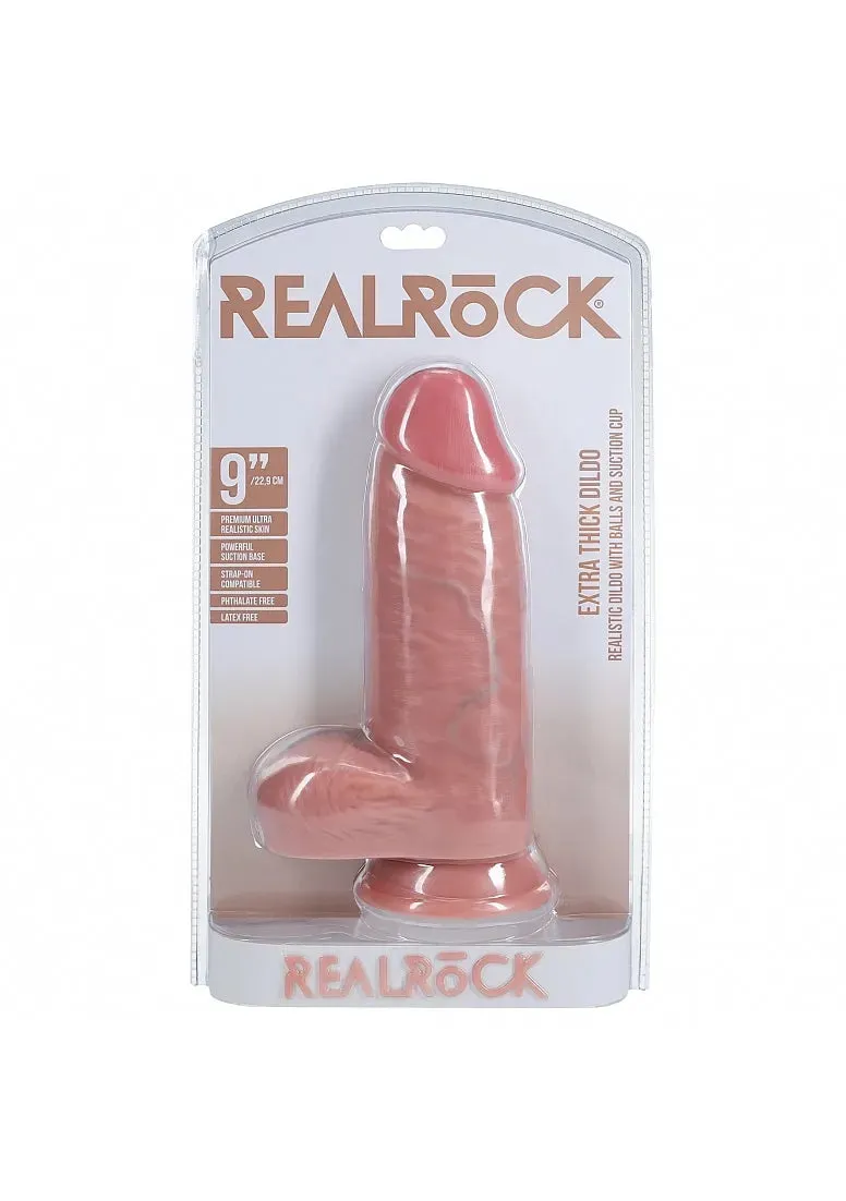 RealRock- Extra Thick with Balls 9" Inches
