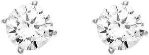 Rosemarie Collections Women's Premium Cubic Zirconia Hypoallergenic Round Cut Stud Earrings
