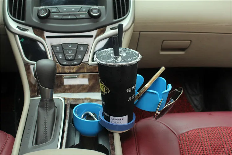 Rotating storage cup holder