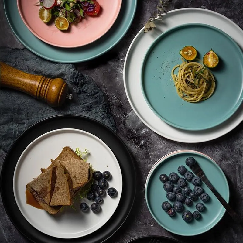 Round Solid Ceramic Plates
