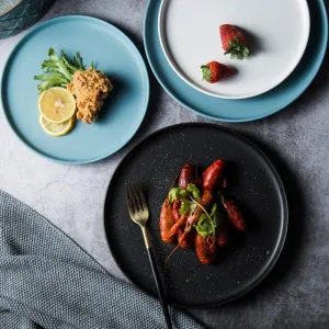 Round Solid Ceramic Plates