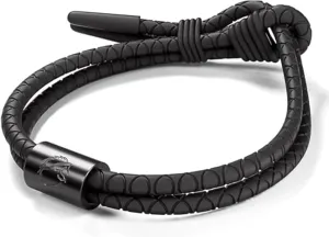 Rowdy Parrot FlexTech Adjustable Silicone Rope Bracelet: Waterproof, Sweatproof, Sunproof, Minimalist Surf, Golf Jewelry for Men - One Size Fits All