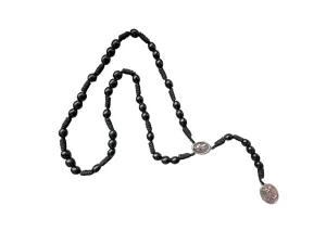 Saint Michael St Michael Chaplet Black Prayer Beads Archangel Guardian Angel Medal