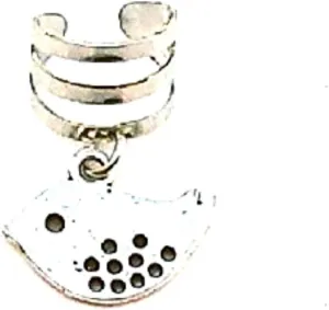 Silver Bird Ear Cuff Earring Handmade Ear Crawler Climber Jewelry Gift