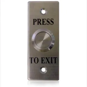 Smart Small Press-to-Exit Flush Button Switch, All Stainless Steel, IP65, WES1910