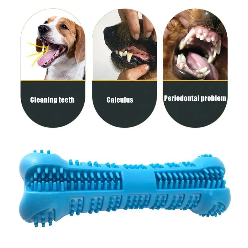 Soft Silicone Bone-Shaped Dog Toothbrush