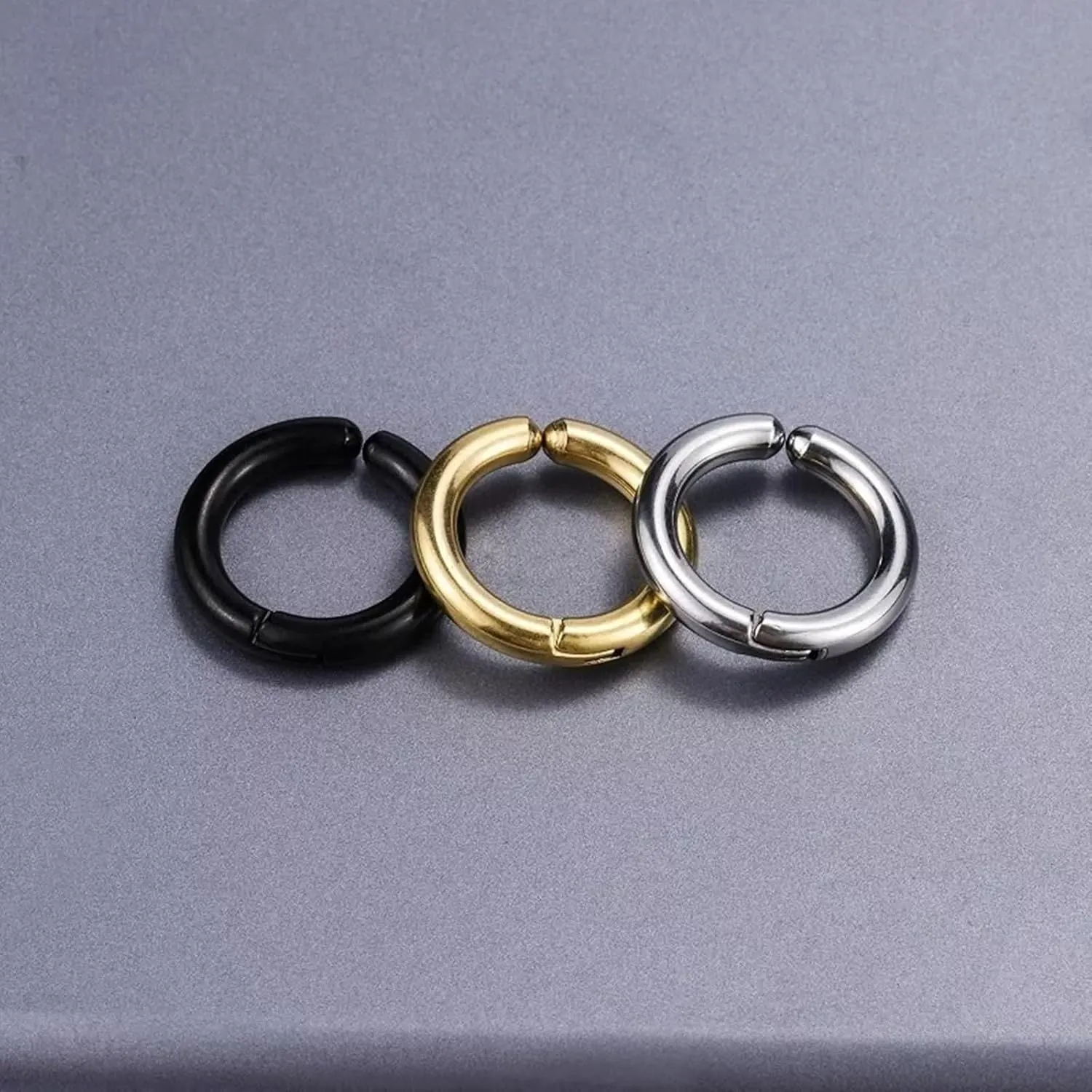 Stainless Steel Ear Cuff Earrings for Women, Cuff Earrings for Women 10 mm Hoop Ear Cuffs Jewelry Gifts