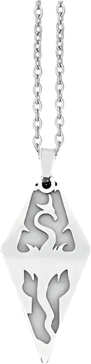 Stainless Steel Glowing Luminous Dragon Collar Fluorescence Glow In The Dark Dragon Pendant Necklace for Gift-NG07