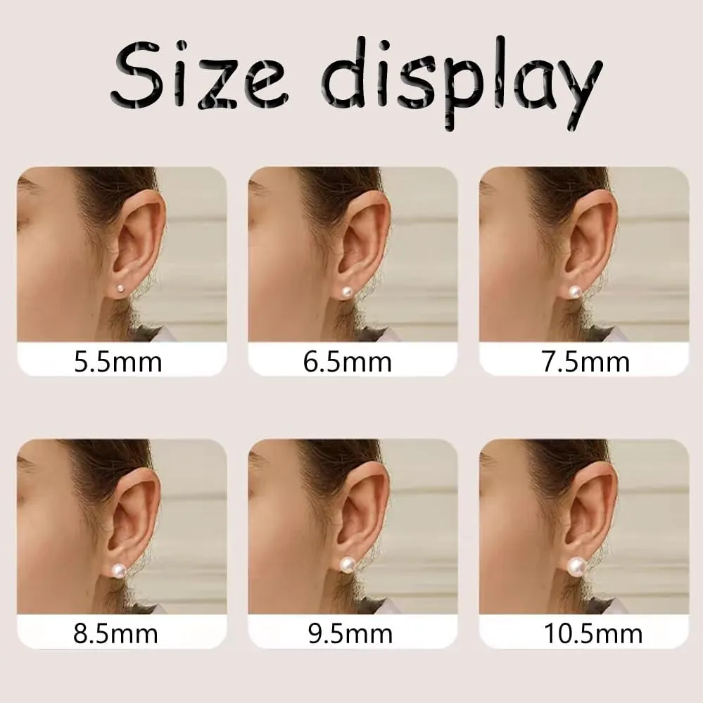 Sterling Silver, 14K Gold Plated, AAA  Quality Handpicked Freshwater Cultured Stud Pearl Earrings, Comfortable Not heavy, Just the Right Size Very Stylist for Everyday Wear and Dress up