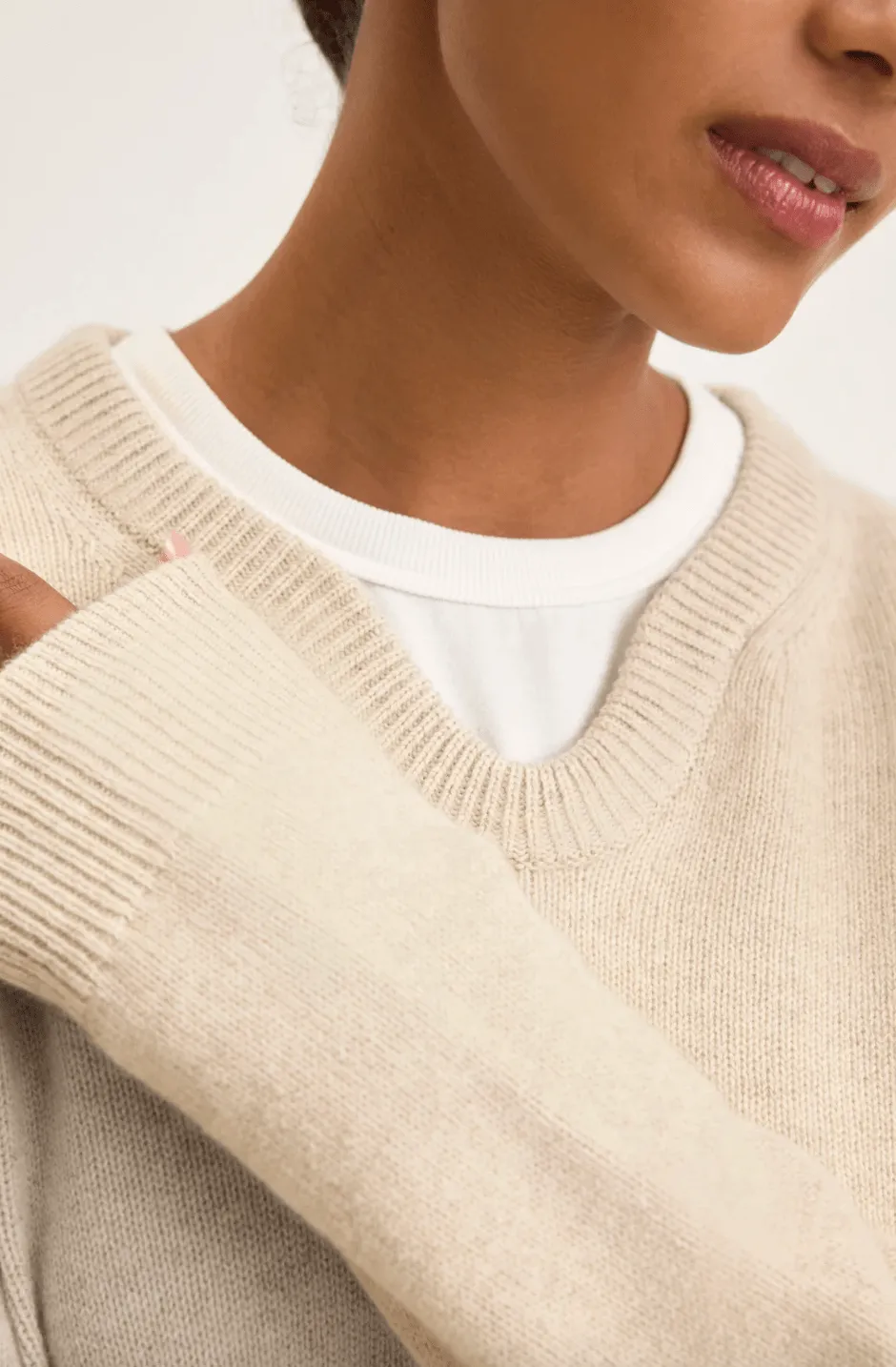 Stevie Wool Cashmere Sweater by Cleo Wade