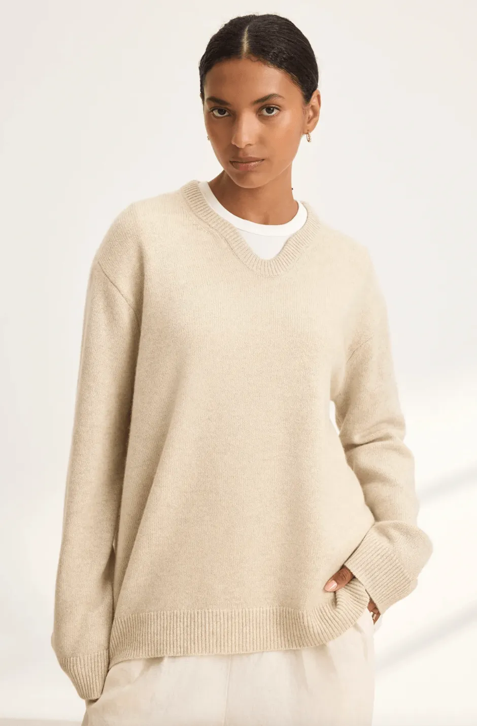 Stevie Wool Cashmere Sweater by Cleo Wade