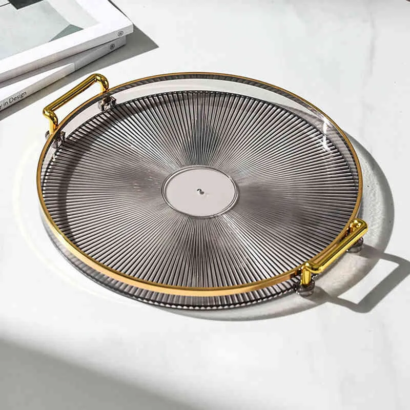 Storage Tray With Golden Handle