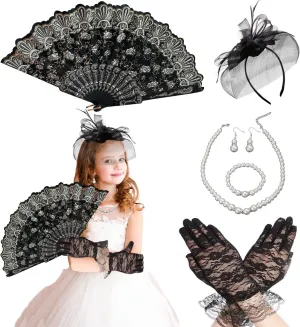 Tahonuss Tea Party Wedding Cocktail Costume Accessories Set