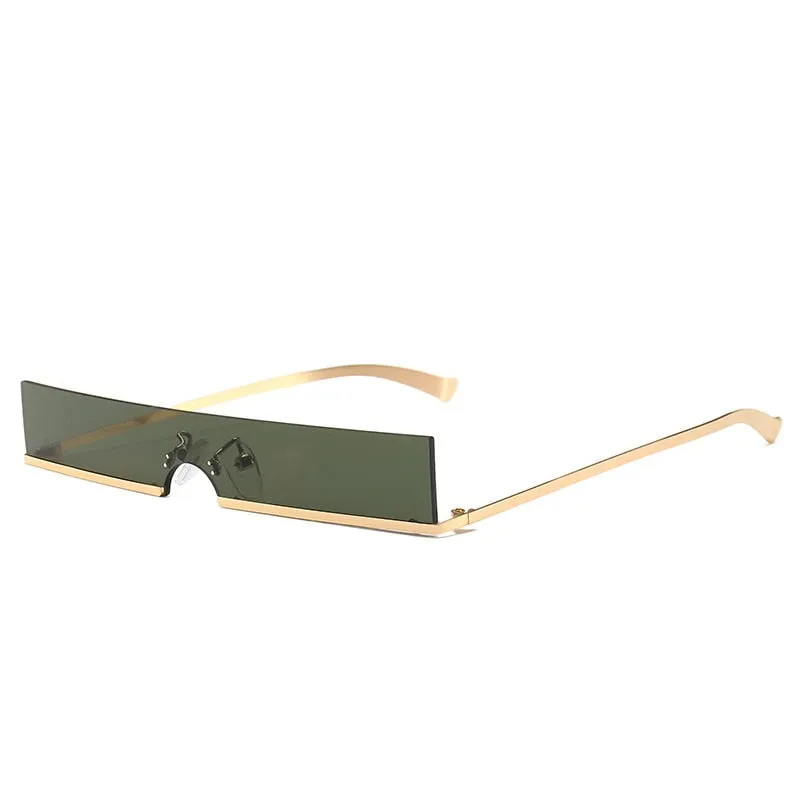 TEEK - Half Frame Rectangle Bottom Frame Glasses
