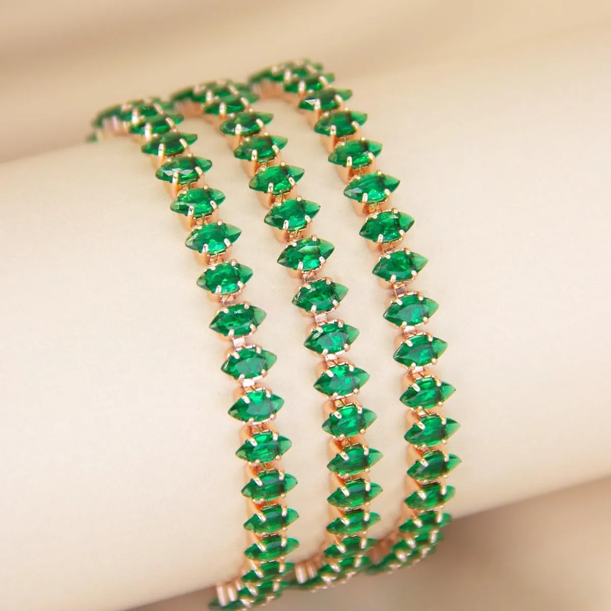 Tennis Bracelet for Women,Gold Plated Cubic Zirconia Adjustable Slider Bracelet, Ladies' fashion jewelry gift,Size 5-9 in.