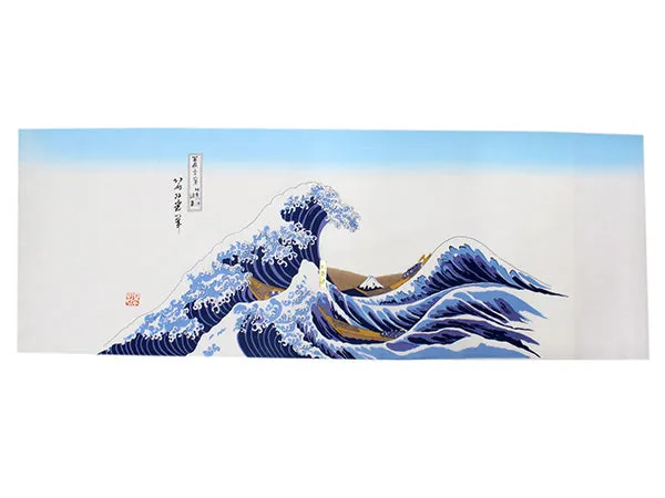 Tenugui, Japanese traditional towel / Cotton Cloth - Ukiyoe, The Great Wave