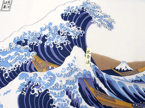 Tenugui, Japanese traditional towel / Cotton Cloth - Ukiyoe, The Great Wave