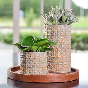 Terni Planter Mustard Indoor Ceramic 20cm Pot
