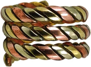 Tibetan Om Mani Padme Hum Healing Ring (Healing Spiral Ring)