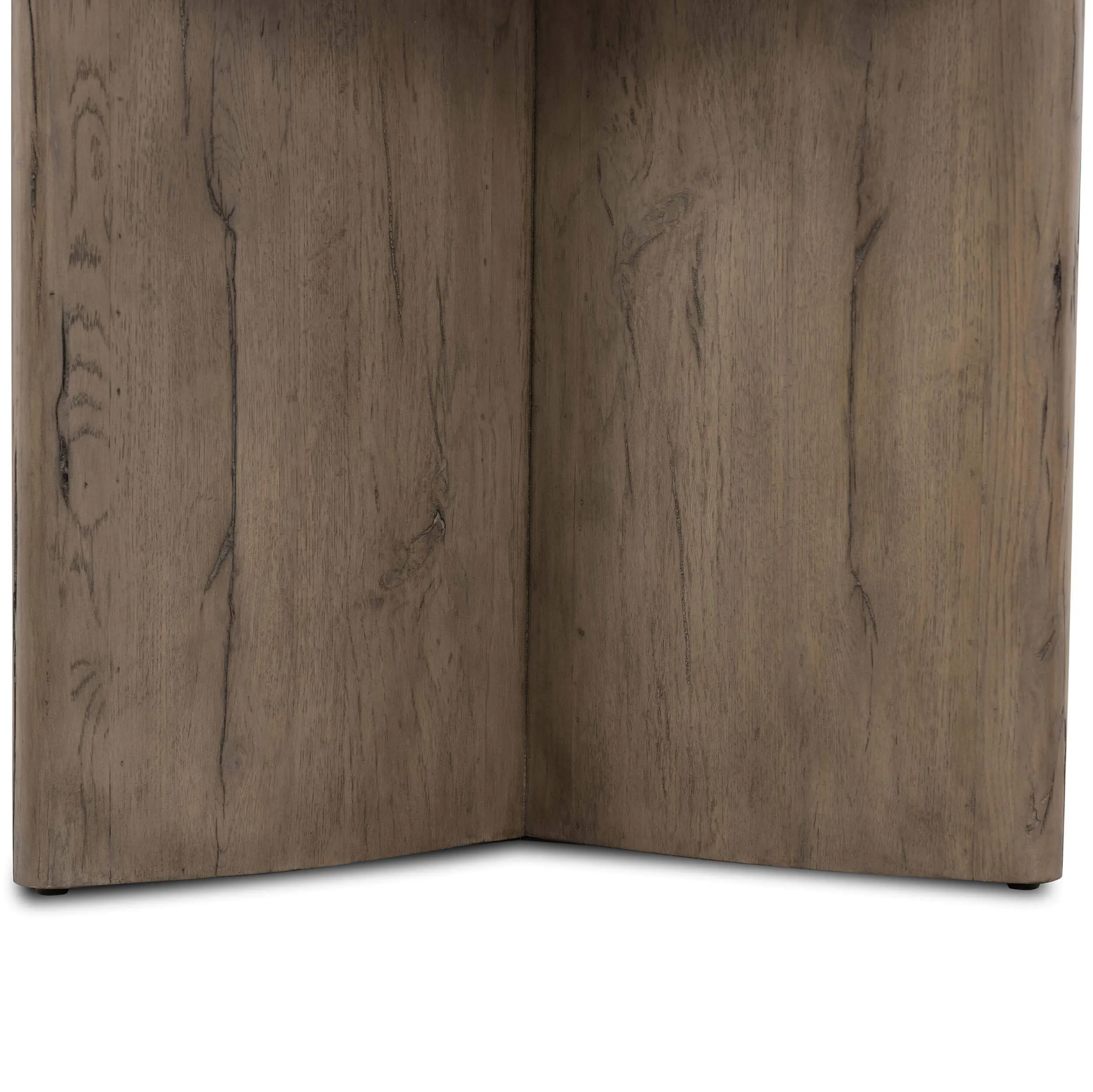 Toli End Table, Italian White/Rustic Grey
