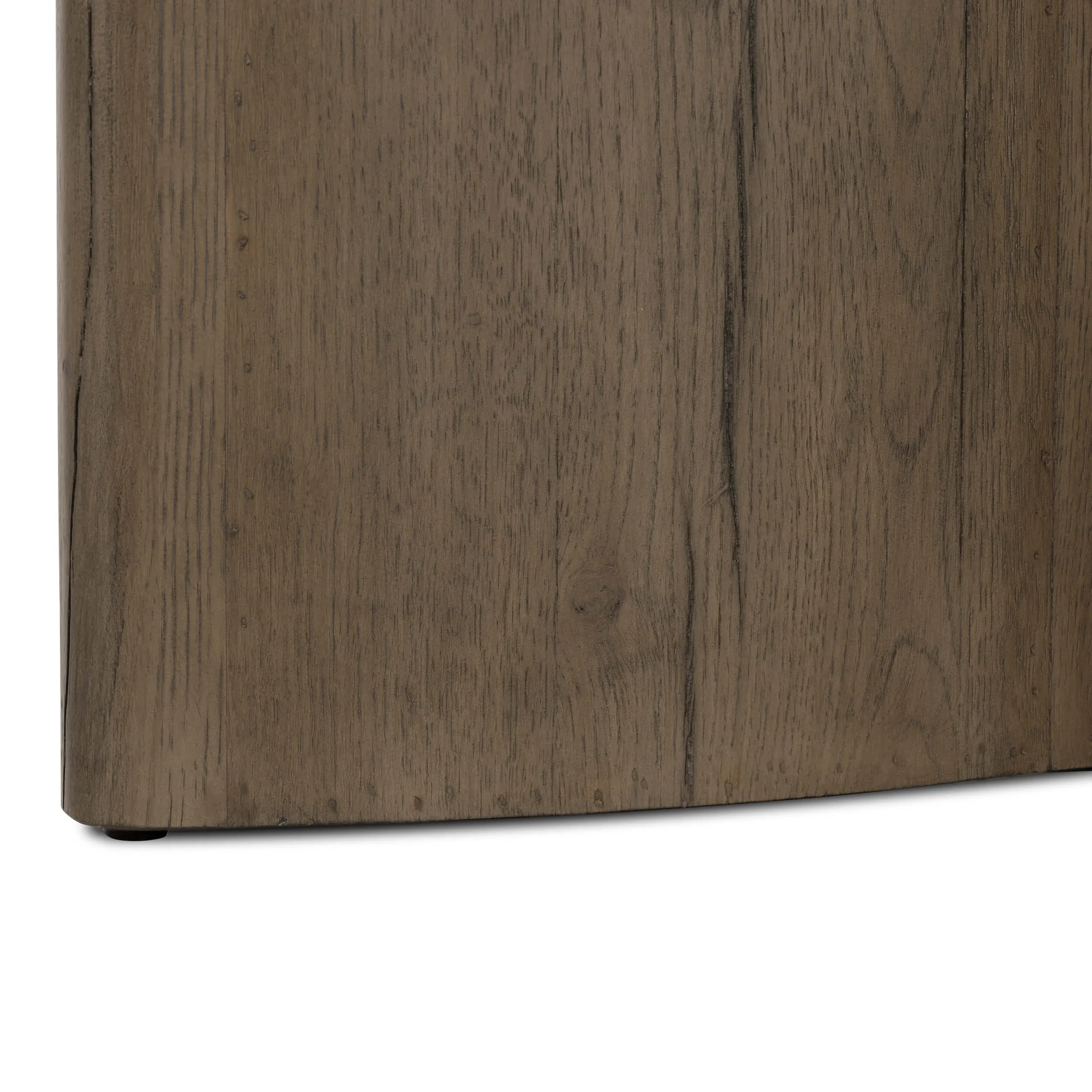 Toli End Table, Travertine/Rustic Grey