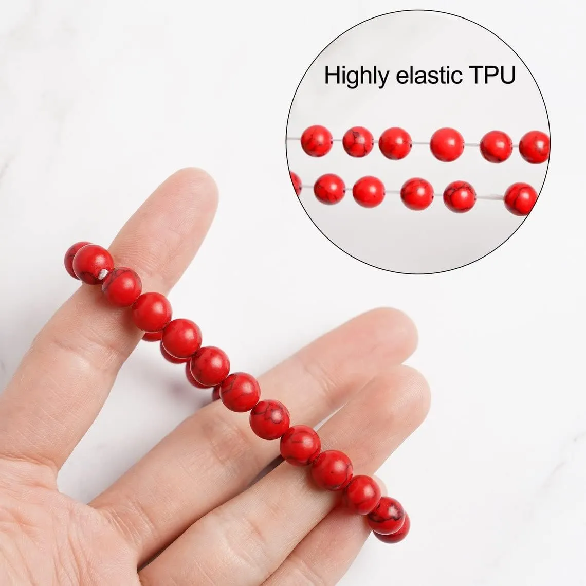 Triple Protection Bracelet for Protection Bring Luck and Prosperity Hematite Black Obsidian Tiger Eye Stone, Fengshui Bracelet for Women Men Adjustable Elastic
