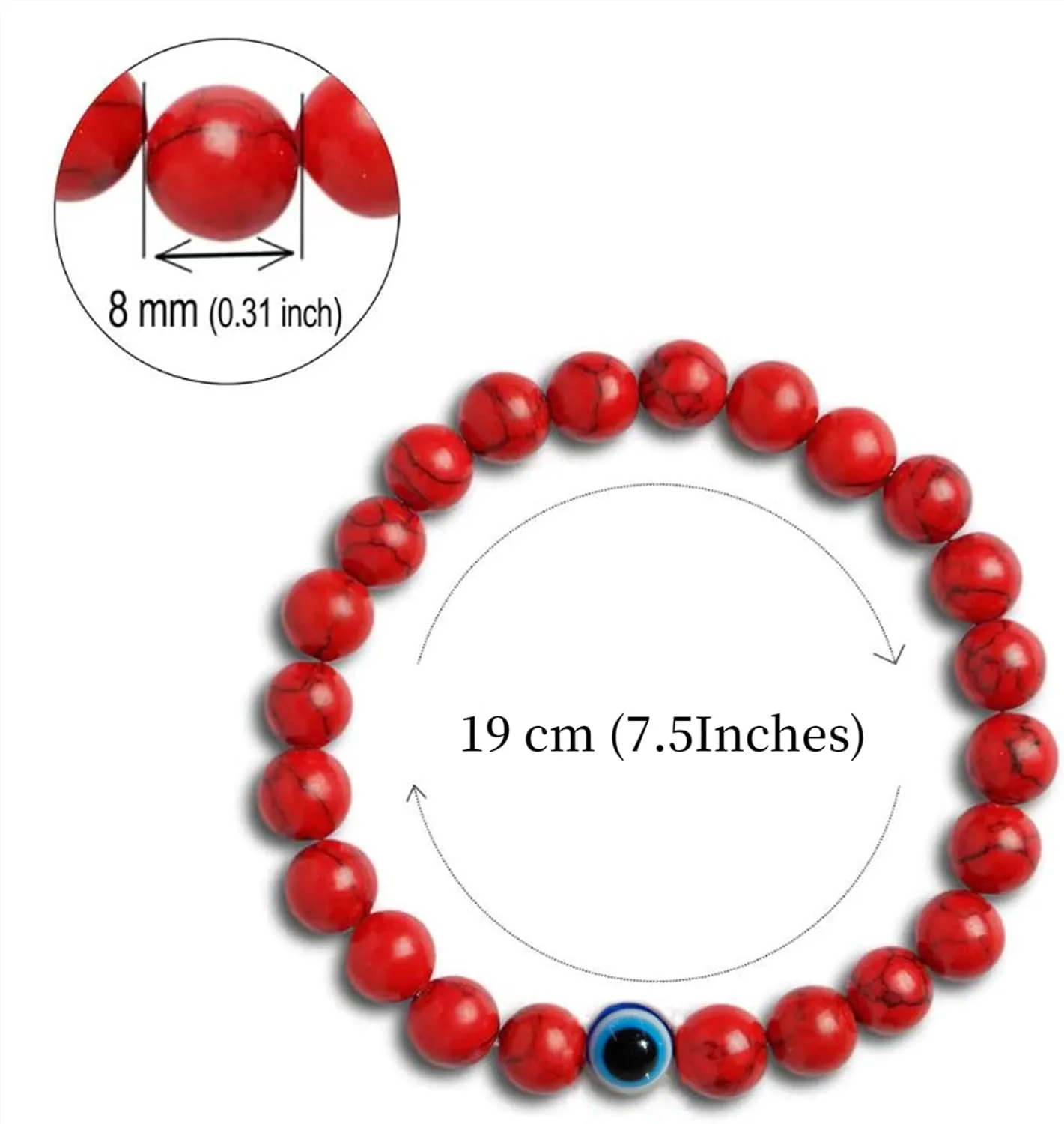Triple Protection Bracelet for Protection Bring Luck and Prosperity Hematite Black Obsidian Tiger Eye Stone, Fengshui Bracelet for Women Men Adjustable Elastic
